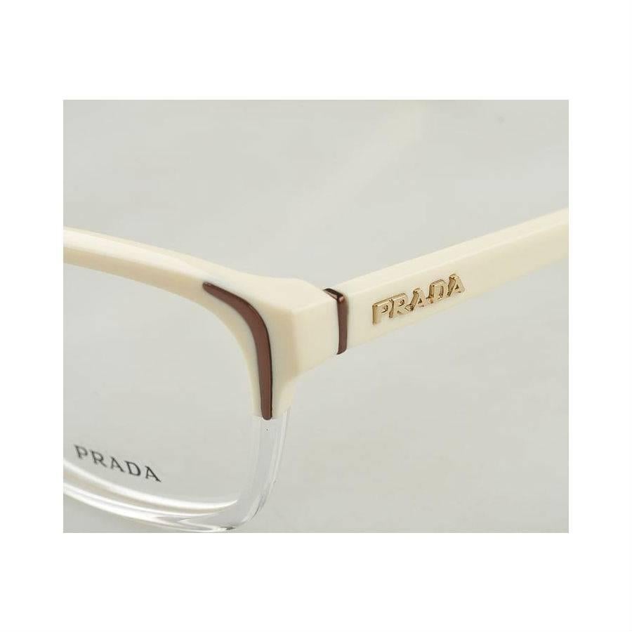 Beige Prada Eyeglasses Ivory Gradient Ice