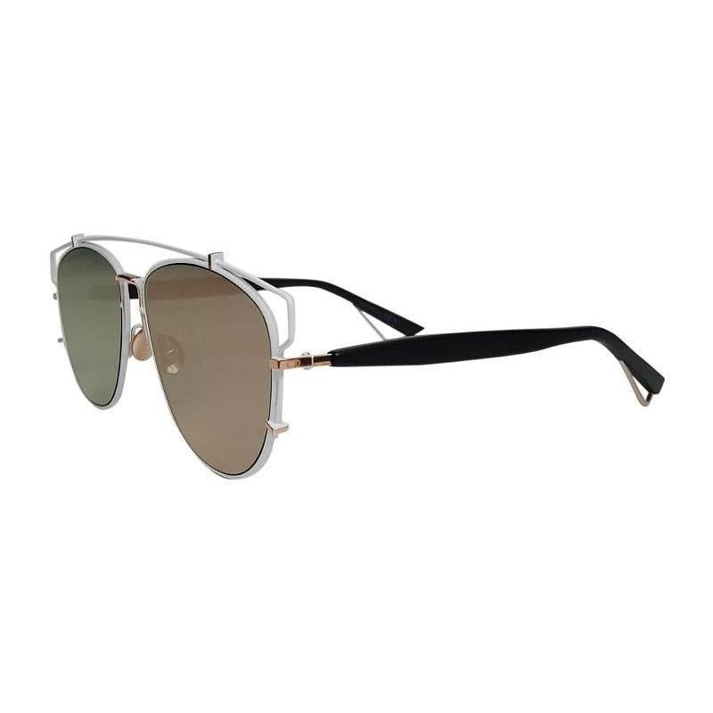 Dior Technologic Sunglasses, White-Black/Brown For Sale