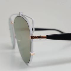 Dior Technologic Sunglasses, White-Black/Brown