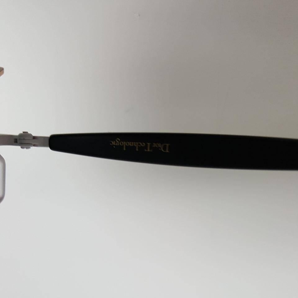 Dior Technologic Sunglasses, White-Black/Brown For Sale 1