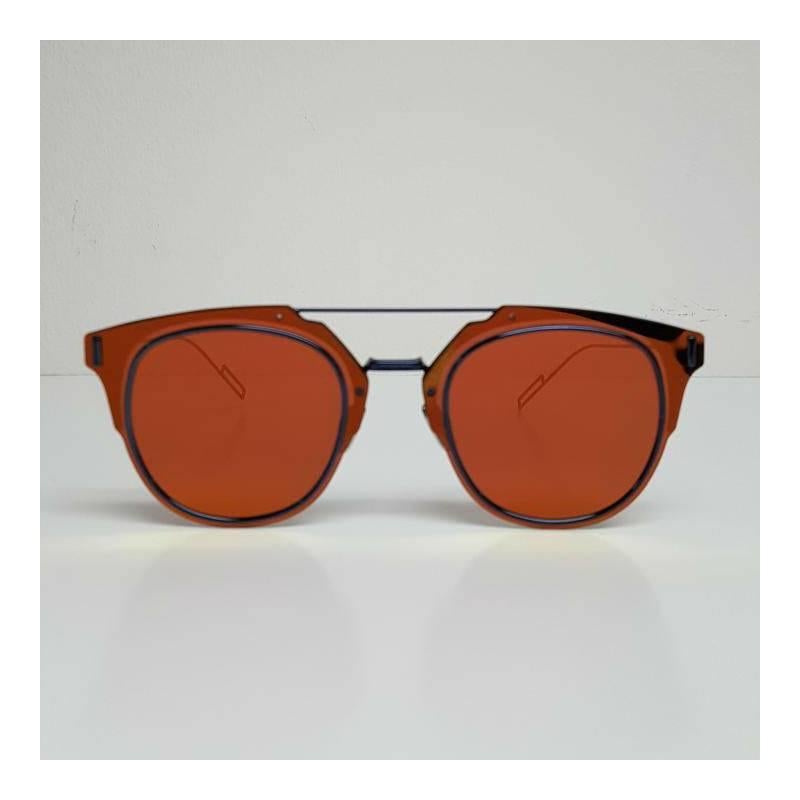 Brown Dior Composit Sunglasses, Blue/Orange