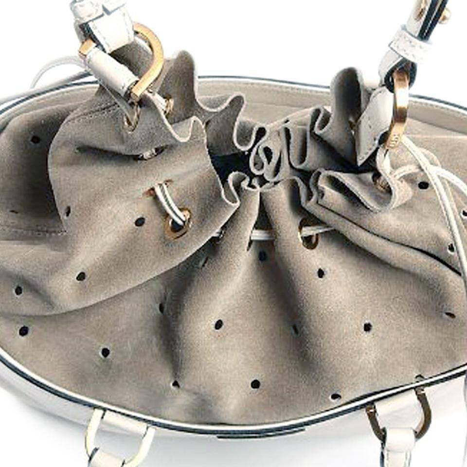 Fendi Large Leather And Suede Shoulder Bag For Sale 1