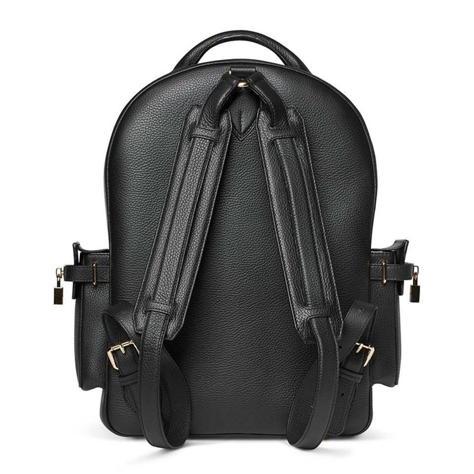 Buscemi Large PHD Leather Backpack, Black

Consumer first, designer second-that's how Jon Buscemi describes himself. It's no wonder that his creations hit precisely on what modern men and women want to wear. Constructed of hand-selected tumbled