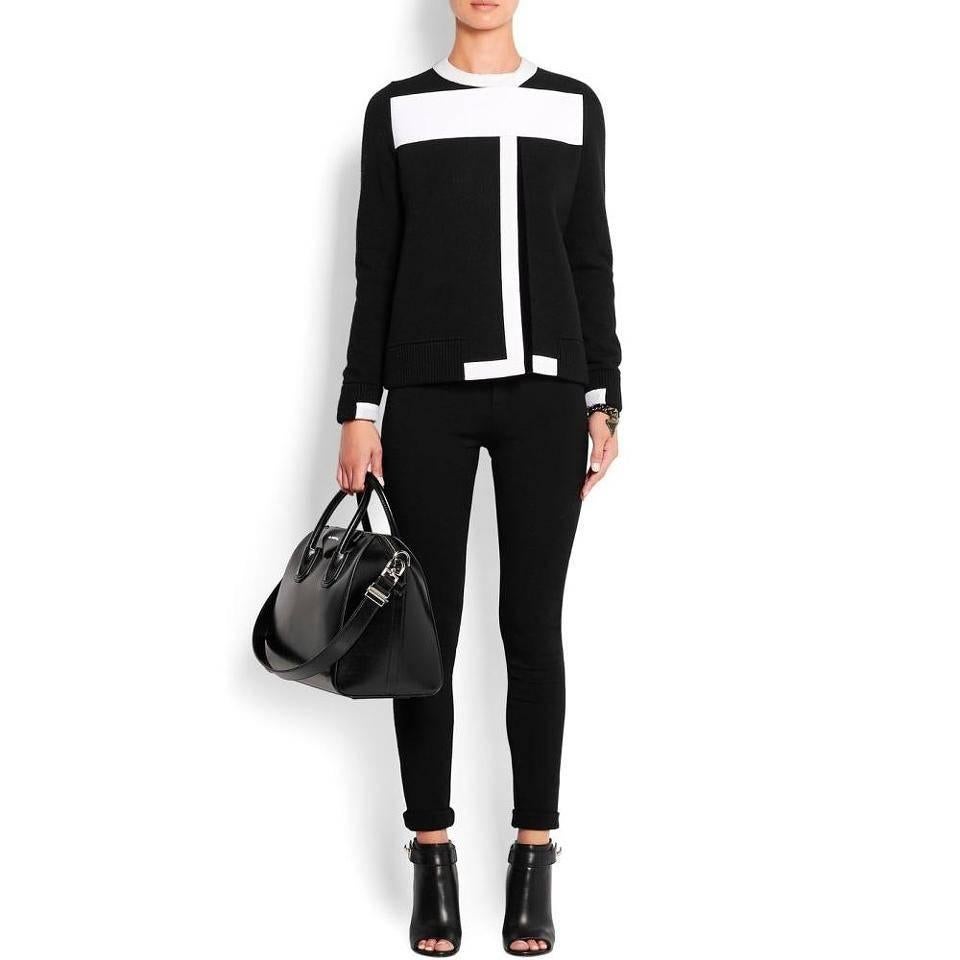 Women's Givenchy Antigona Medium Calfskin Duffle Shoulder Bag, Black