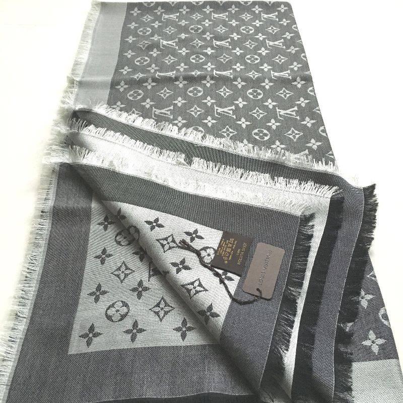 Louis Vuitton Monogram Shawl Black Denim (M71378) In New Condition In Los Angeles, CA
