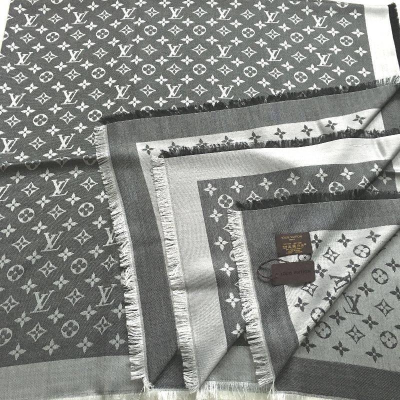 Women's Louis Vuitton Monogram Shawl Black Denim (M71378)