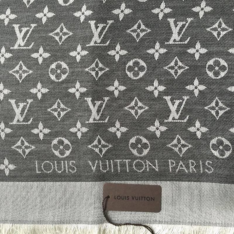 Louis Vuitton Monogram Shawl Black Denim (M71378) 1
