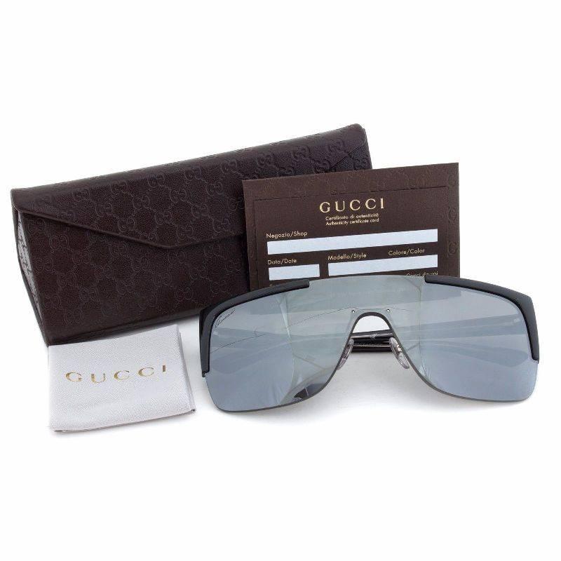 Gucci Sunglasses Black Gray 1