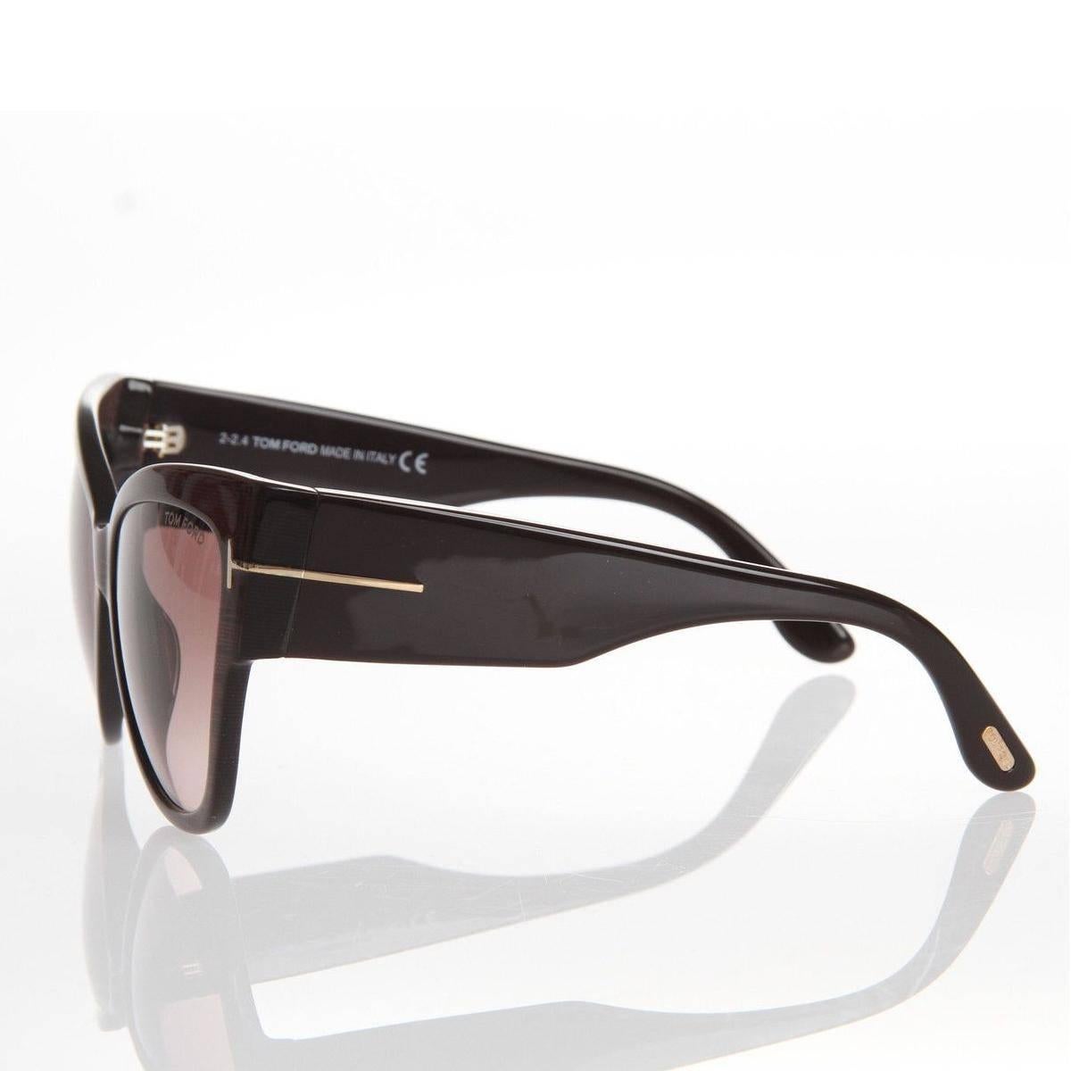 Gray Tom Ford Anoushka Cat Eye Sunglasses Brown (TF371)