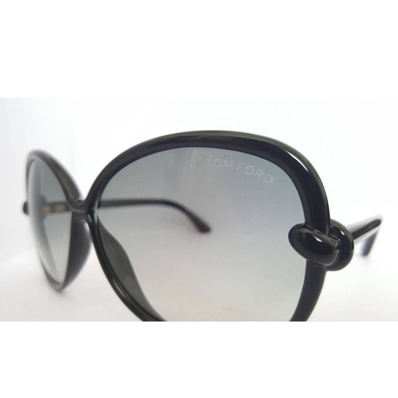 Women's Tom Ford Ingrid Oversized Sunglasses Shiny Black (TF163)
