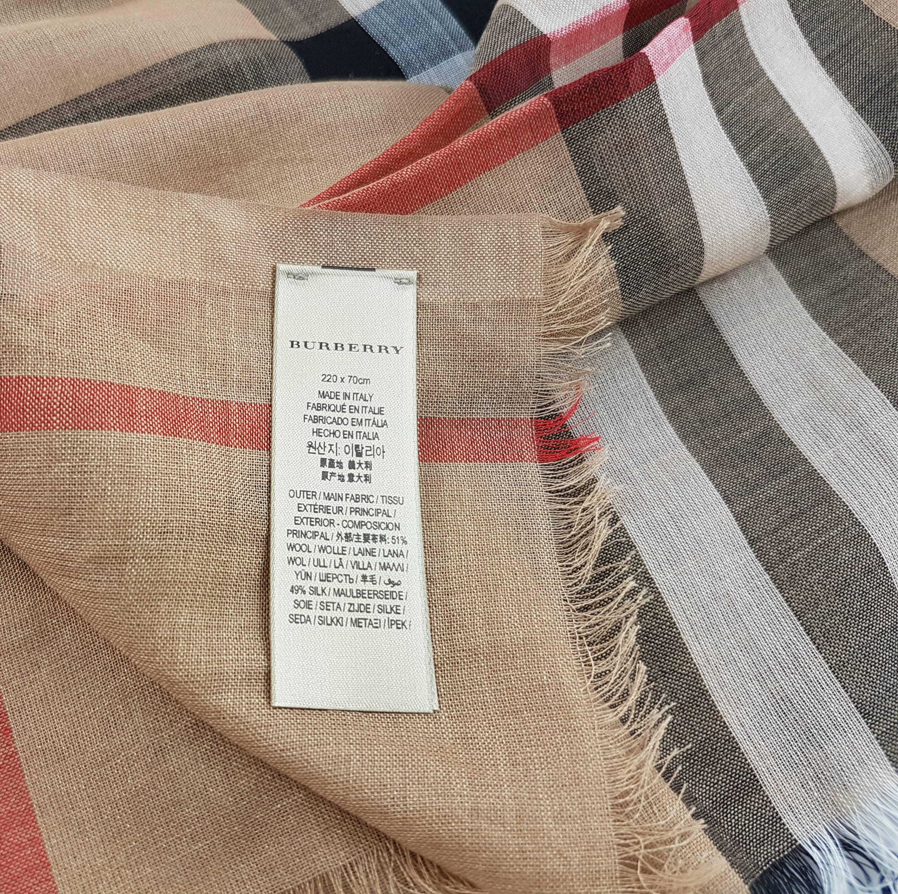 Burberry Stole, Camel In New Condition For Sale In Los Angeles, CA