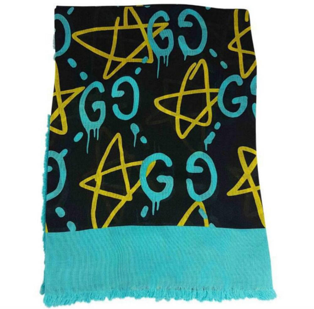 Gucci Ghost Shawl, Blue

Fringe edge
Width 140 cm, Height 140 cm
85% modal and 15% silk
Made in Italy