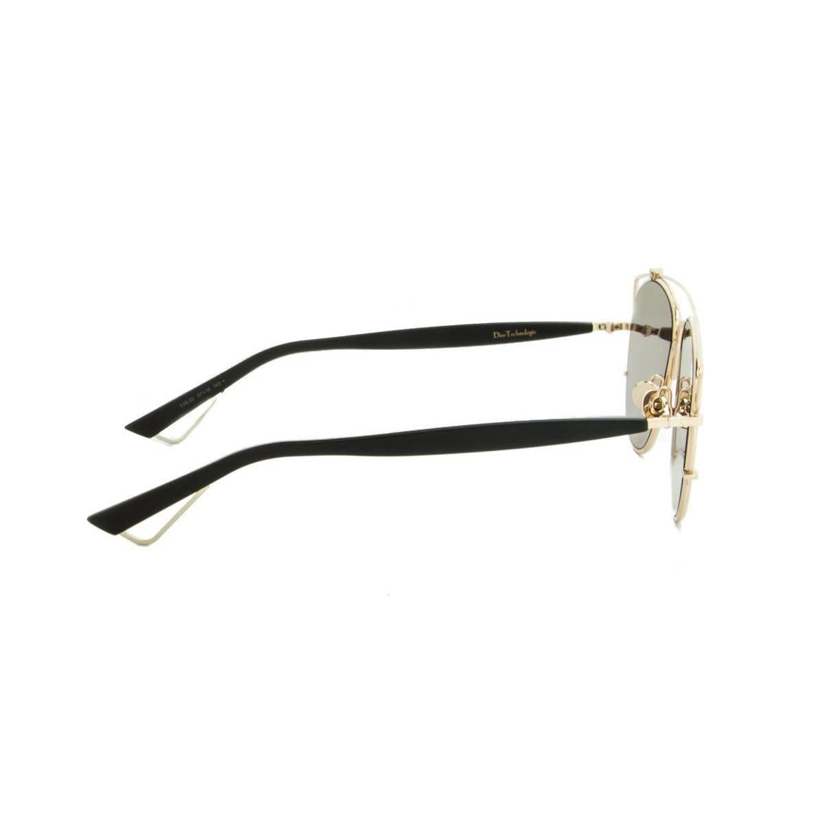 Women's DIOR Technologic Gold and Black Sunglasses (RHL83)