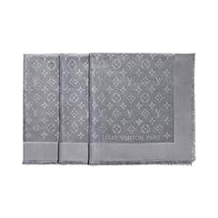 Louis Vuitton Monogram Charcoal Gray Shine Shawl (M72414)