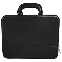 Gucci Overnight Leather Briefcase Black Satchel Bag