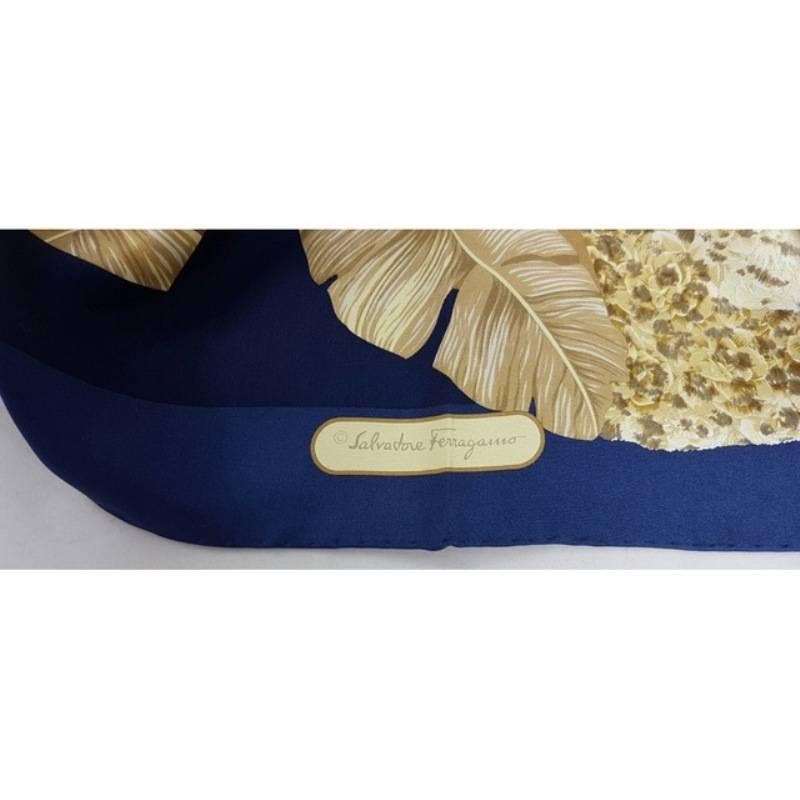 Salvatore Ferragamo Foulard Silk Multicolor Neckerchief In New Condition For Sale In Los Angeles, CA
