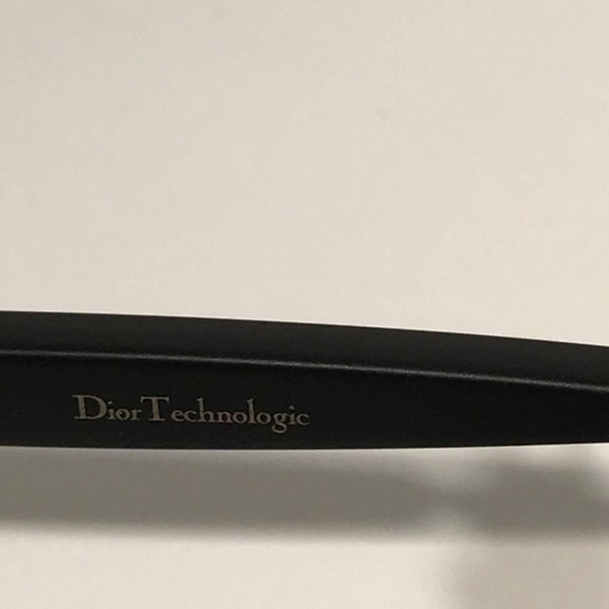 Dior Black Mirrored Technologic Sunglasses In New Condition For Sale In Los Angeles, CA