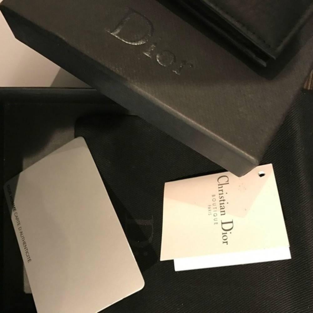Dior Homme Men's Letaher Wallet in Black In New Condition In Los Angeles, CA