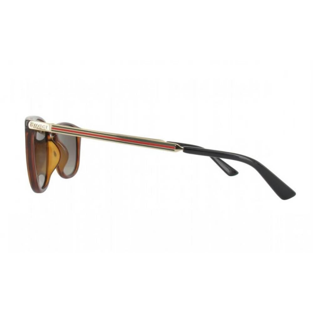 gucci square sunglasses brown