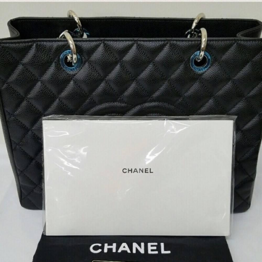 Chanel Caviar Quilted Grand Shopping Tote GST 1