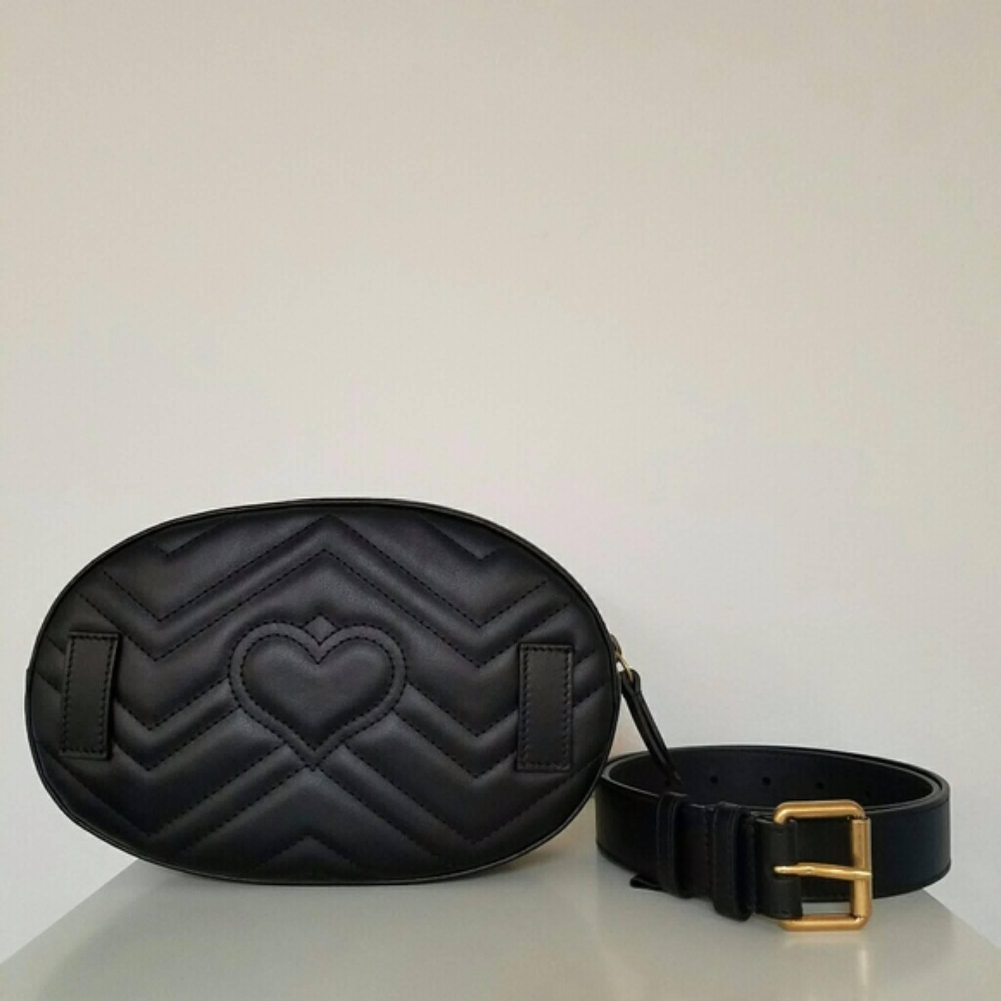 Gucci Matelasse Marmont Belt Bag (Black, Size - OS)
Brand new with cards and dustbag.