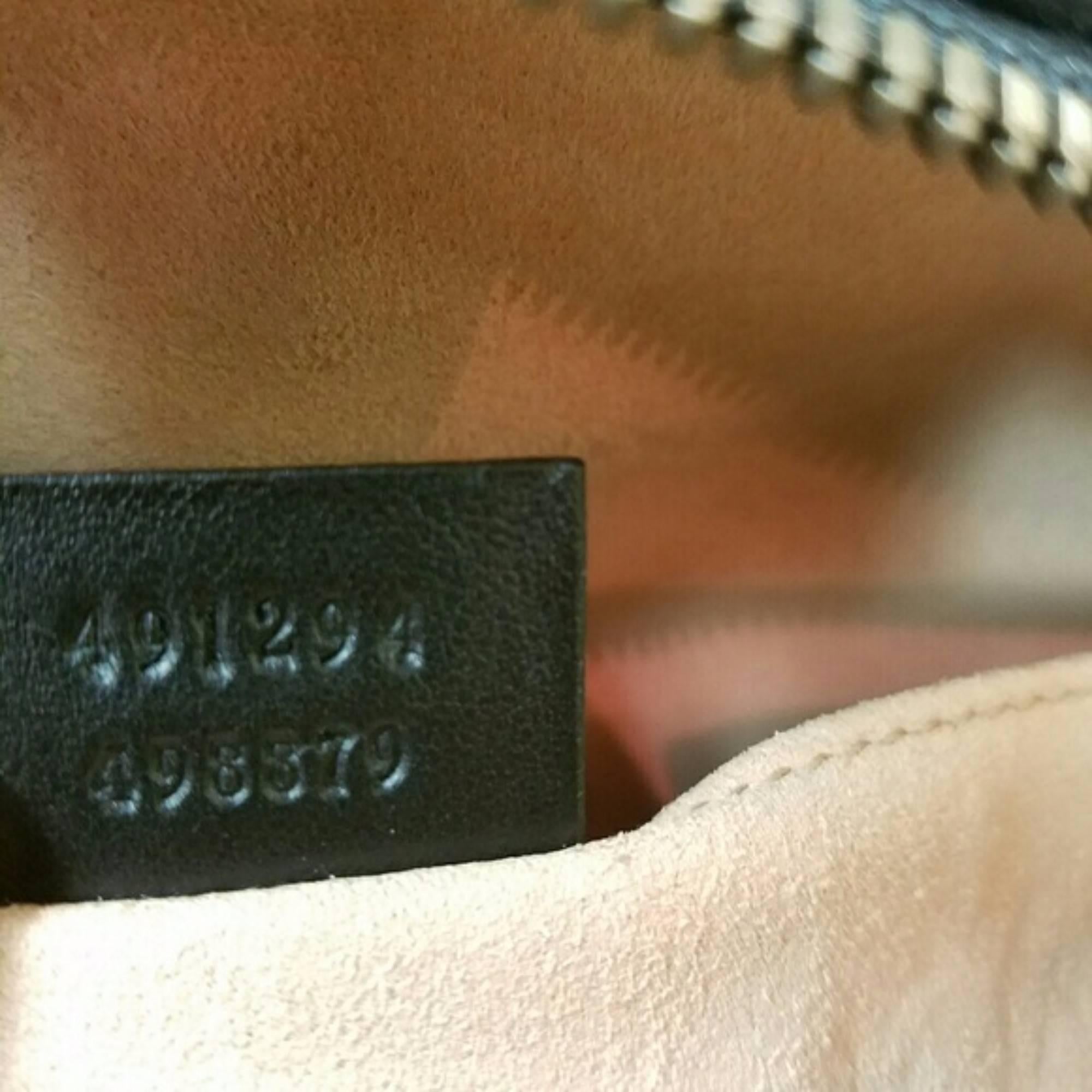 Gucci Matelasse Marmont Belt Bag (Black, Size - OS) For Sale 1