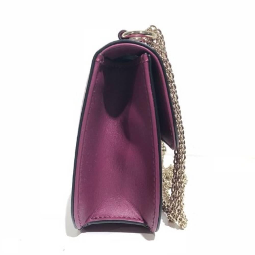 Brown Valentino Small Glam Lock Rockstud Shoulder Bag