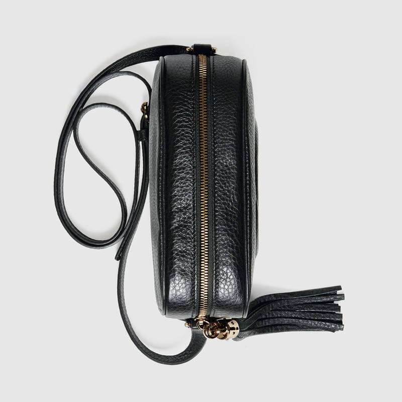 Gucci Soho Small Leather Disco Bag - Black For Sale 1