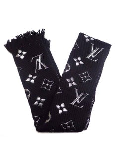 Louis Vuitton Logomania Shine Scarf M75833 - Black