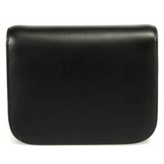 Celine Box Black Calfskin Shoulder Bag - Medium
