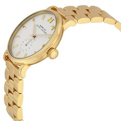 Marc by Marc Jacobs Baker White Dial Gold-tone Ladies Watch Gold MBM3243