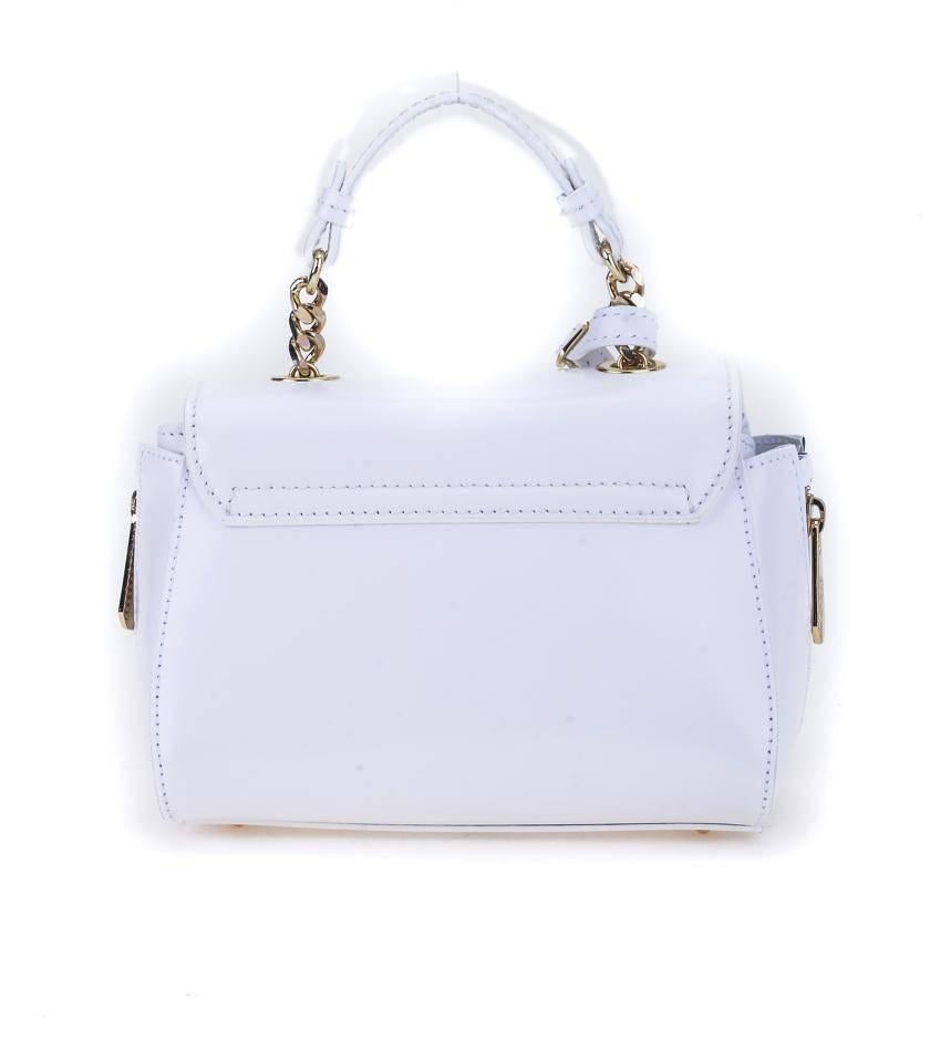 Versace Collection Vitello Spazzolato Handbag, White

Take your everyday look up a notch with this glamorous Versace Collection handbag. Featuring brushed calfskin, this bag also has a goldtone Versace logo and charm.

Features:
o 100%