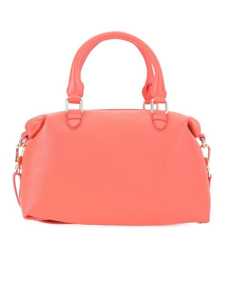 Versace Collection Pebble Leather Duffle Shoulder Bag, Coral

Walk around in style with this fashionable and gorgeous duffle from Versace. The pebbled leather creates a unique texture that exudes class and sophistication without compromising