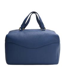 Versace Collection Leather Crossbody Blue Satchel