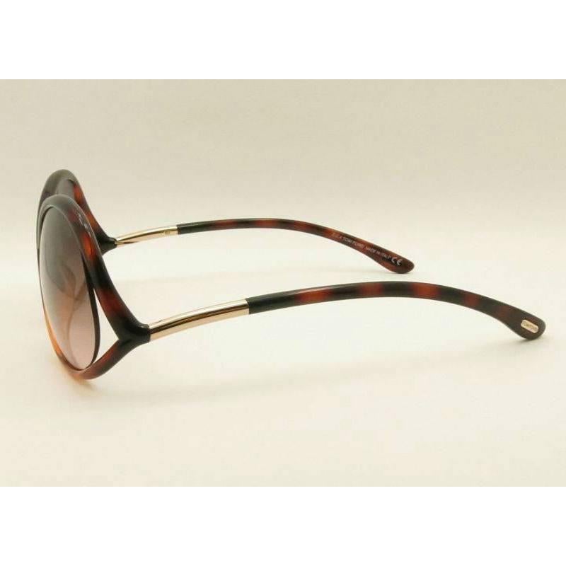 Brown Tom Ford Oversized Sunglasses Dark Havana