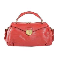 Used Saint Laurent Leather Red Cross Body Bag