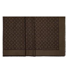 Louis Vuitton Monogram Shawl Brown Lurex - M75122