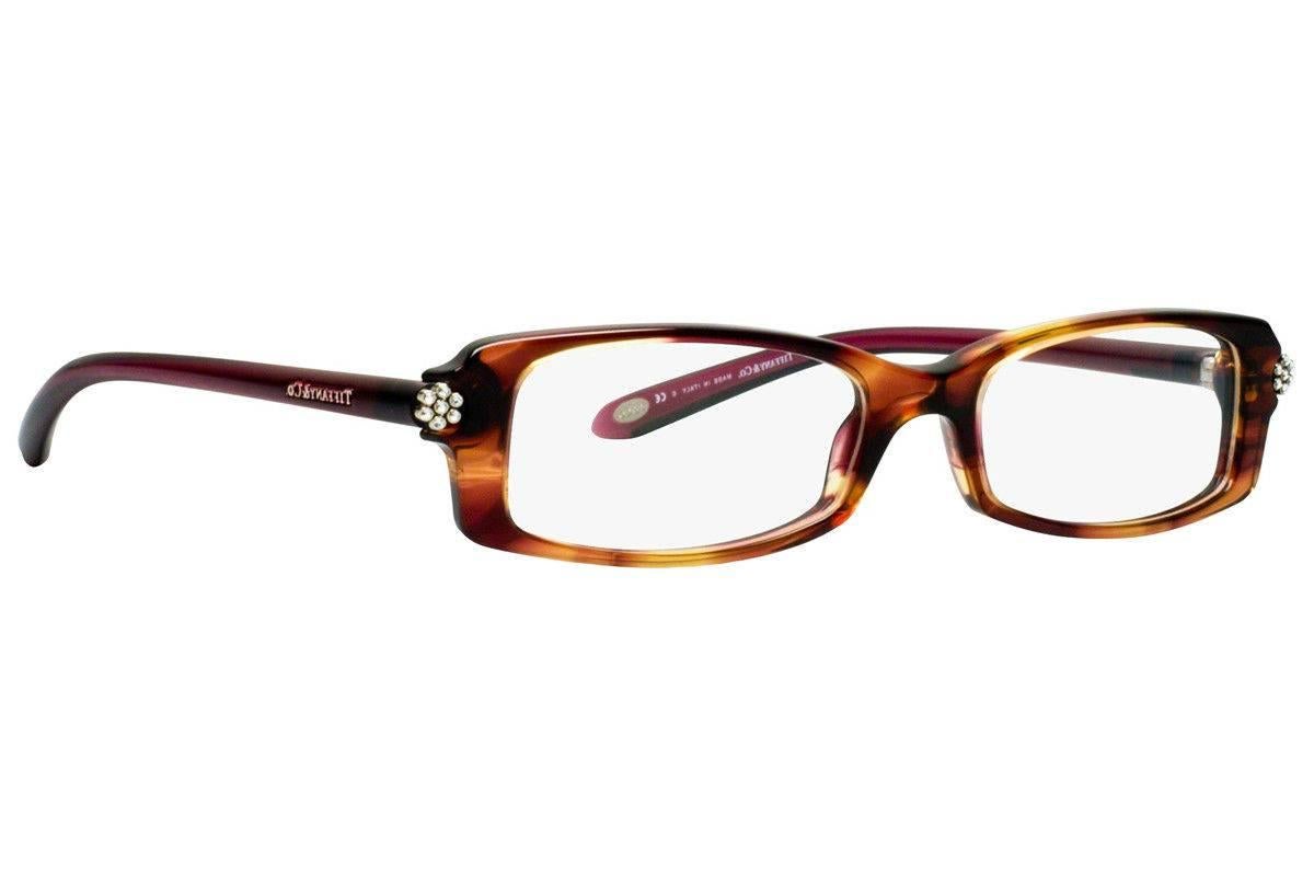 Brand:	TIFFANY 
Model:	2049B
Color Code:	8081
Frame Color:	Spotted Violet 
Lens Color:	Clear
Eye Size:	52mm - 16mm - 135mm
Gender:	FEMALE
Made In:	ITALY 

Eye Frames Direct Eyewear opened its online store in 1999 and has continuously been  providing