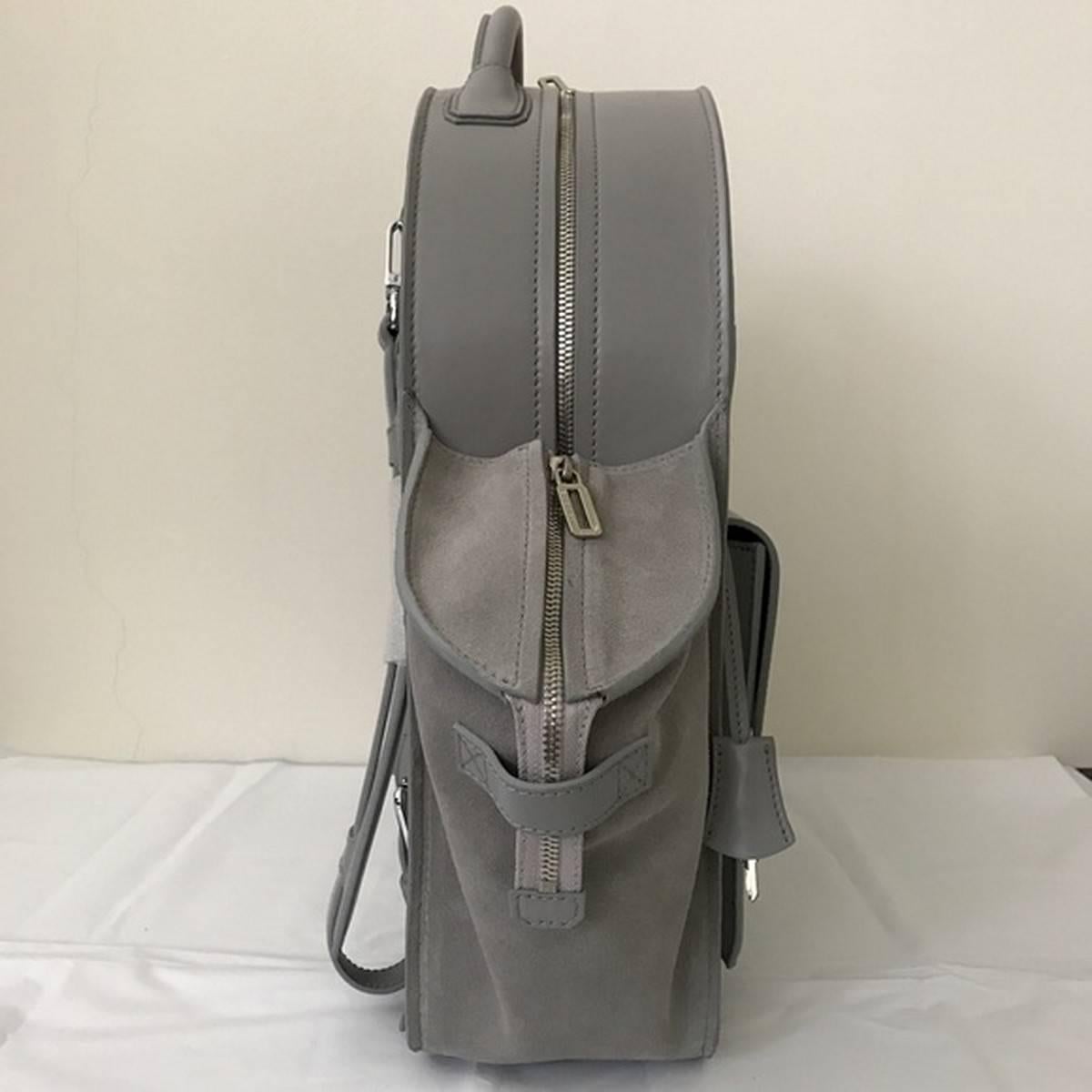 Buscemi Large Aero Gray Backpack New In New Condition In Los Angeles, CA