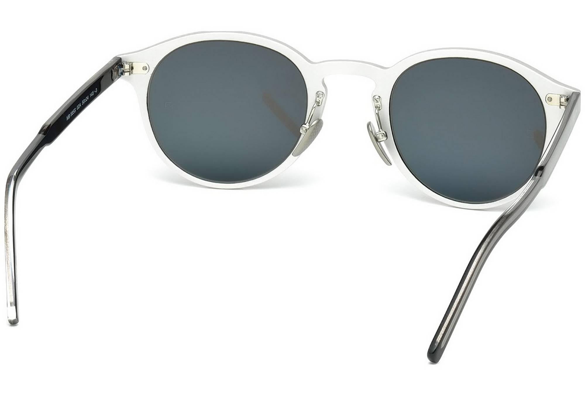 Montblanc MB585S-02A-50 Metal Matte Black - Smoke Sunglasses For Sale 1