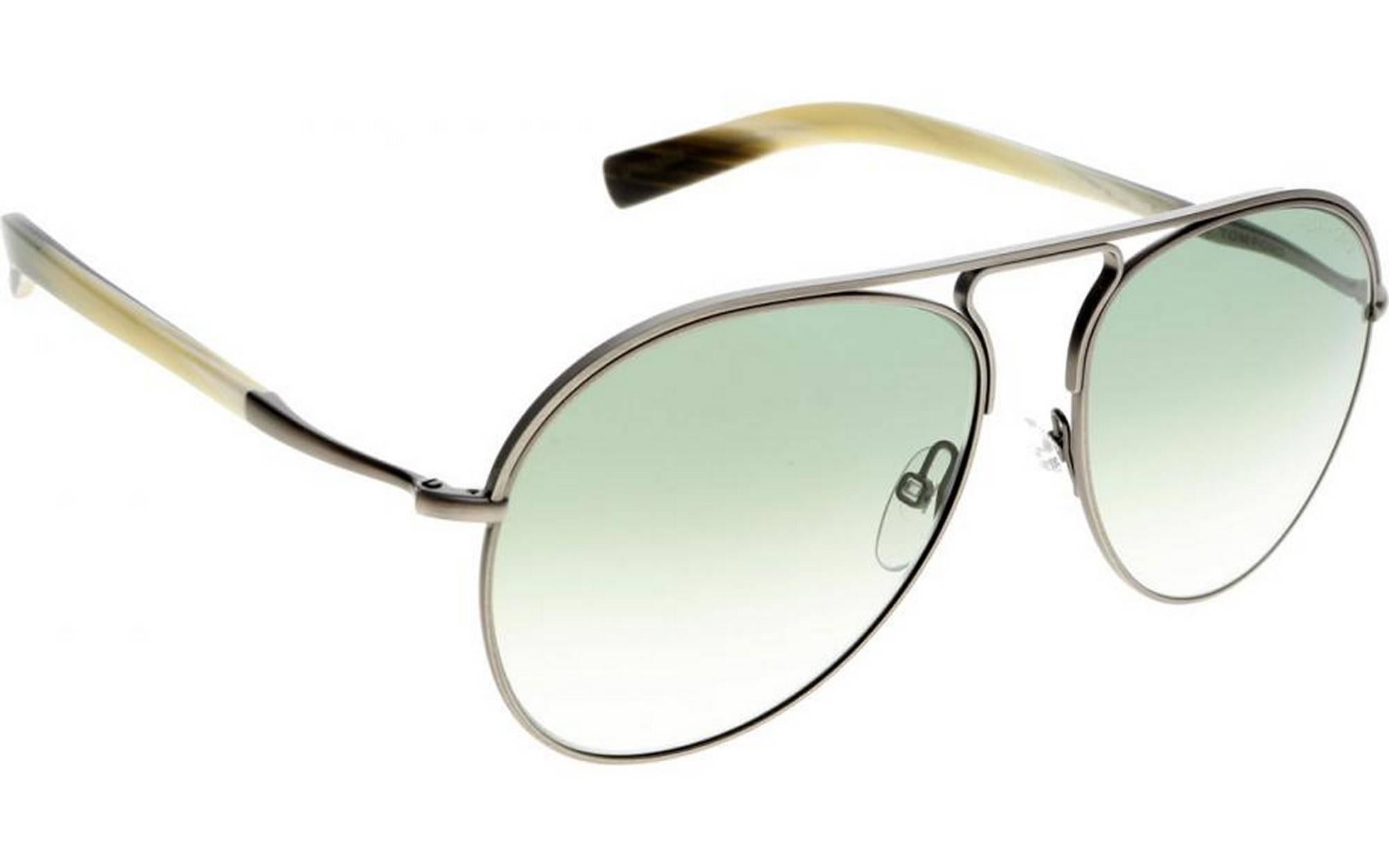 Tom Ford FT0448-14P-56 Metal Shiny Silver - Graduated Green Sunglasses
Brand: Tom Ford
Style Code: FT0448-14P-56
Frame: Metal
Color: Shiny Silver - Graduated Green
Brand new condition. 
Original case and cloth included. 
Made in Italy.