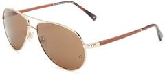 Montblanc MB325S-32E-61 Metal Gold - Brown Sunglasses