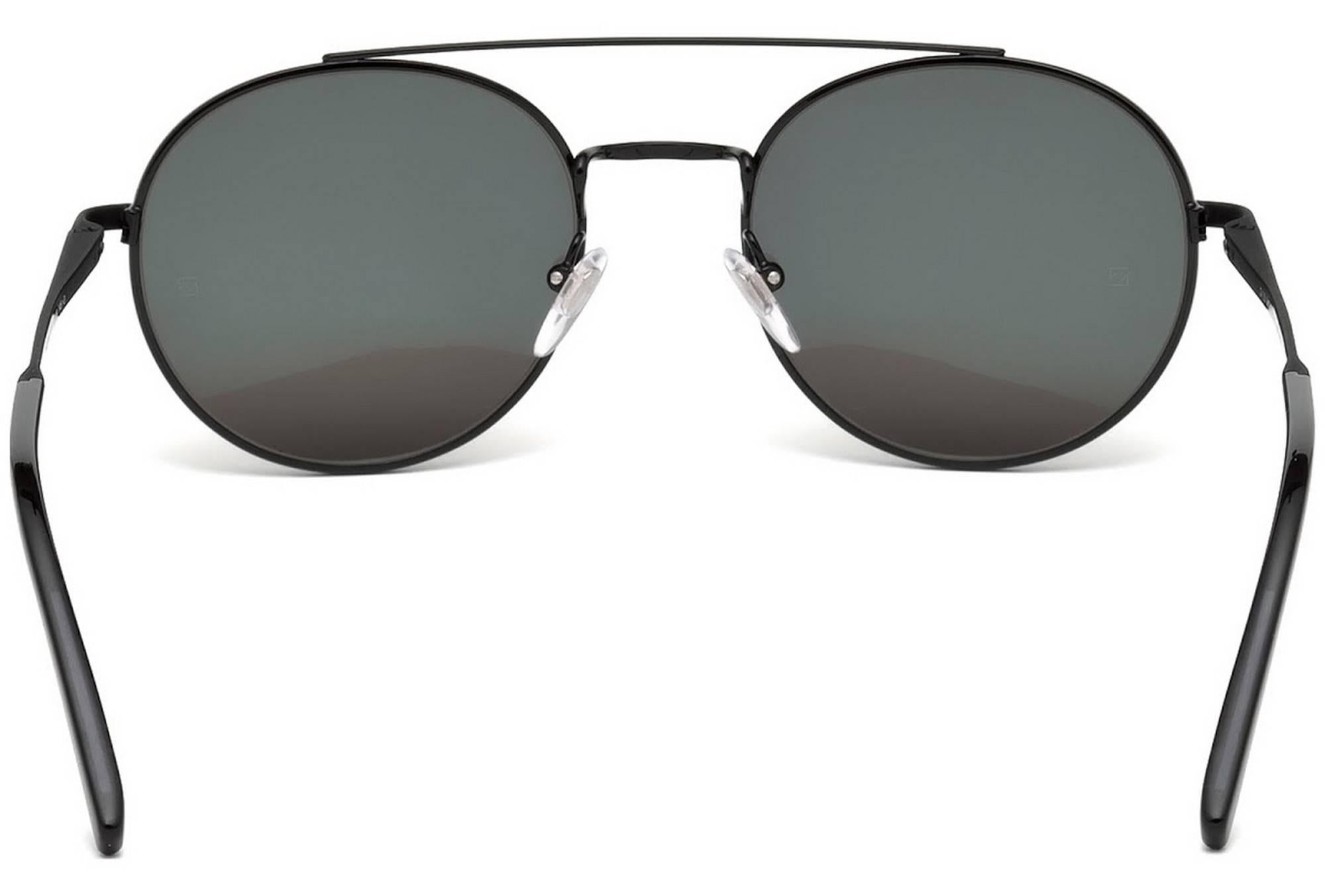 Men's Montblanc MB604S-02C-51 Metal Matte Black / Smoke Sunglasses For Sale