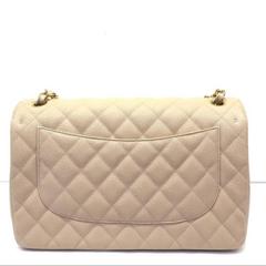 Chanel Jumbo Classic Doubleflap Beige with box
