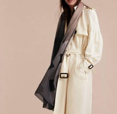 Burberry Ombre Check Silk Scarf