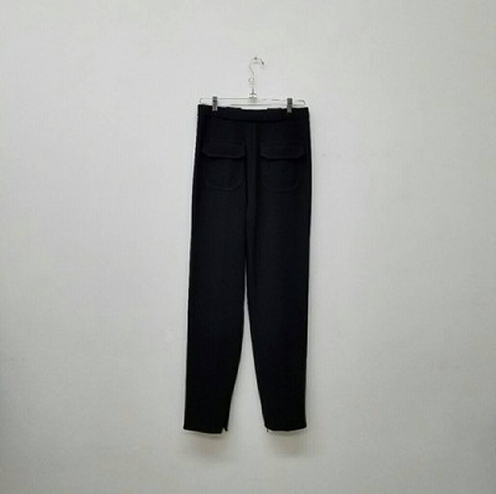 Black Balenciaga Paris Trousers Pants - Size: 8 (M, 29, 30) For Sale