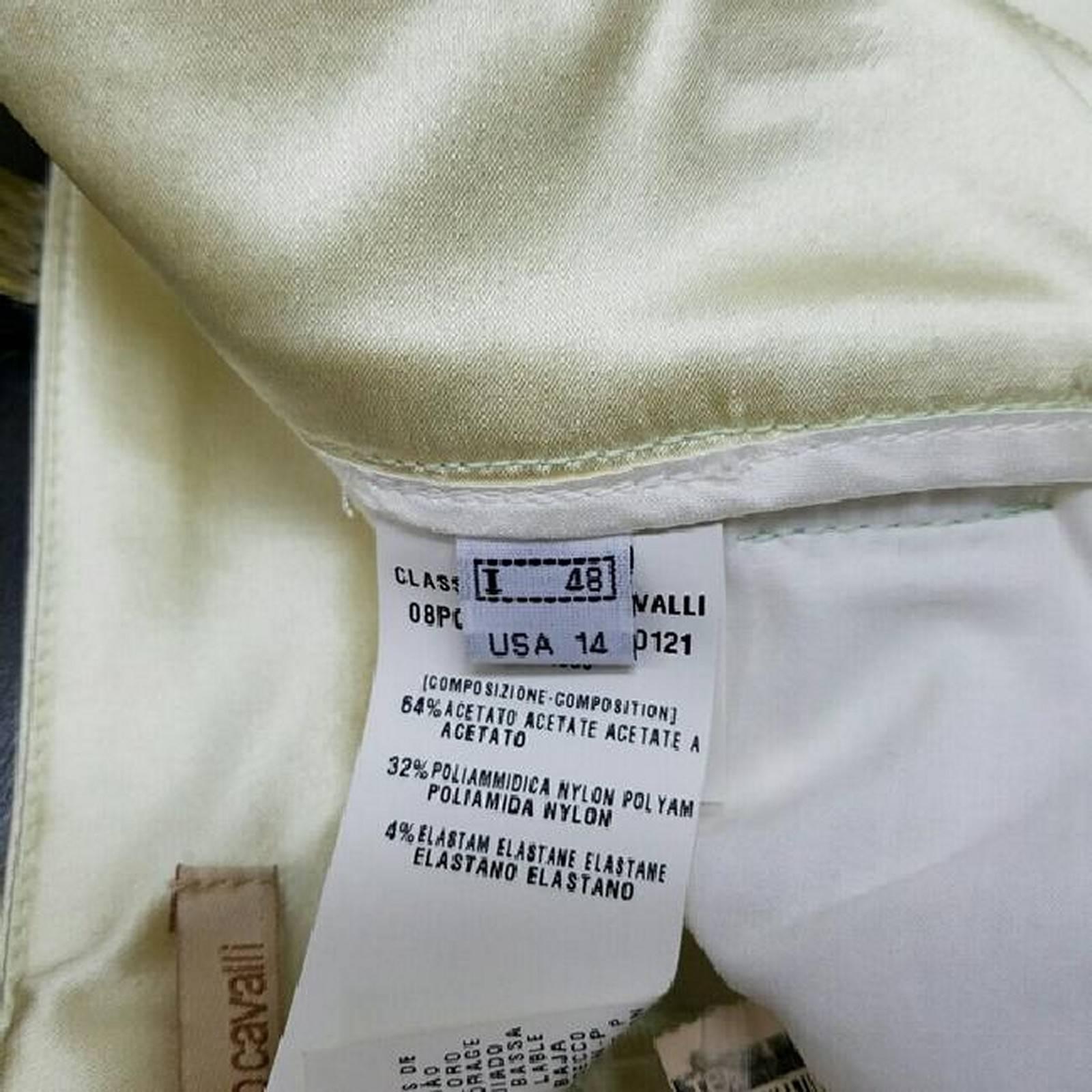 Roberto Cavalli Casual Trousers Pants - Size: 14 (L, 34) In New Condition For Sale In Los Angeles, CA