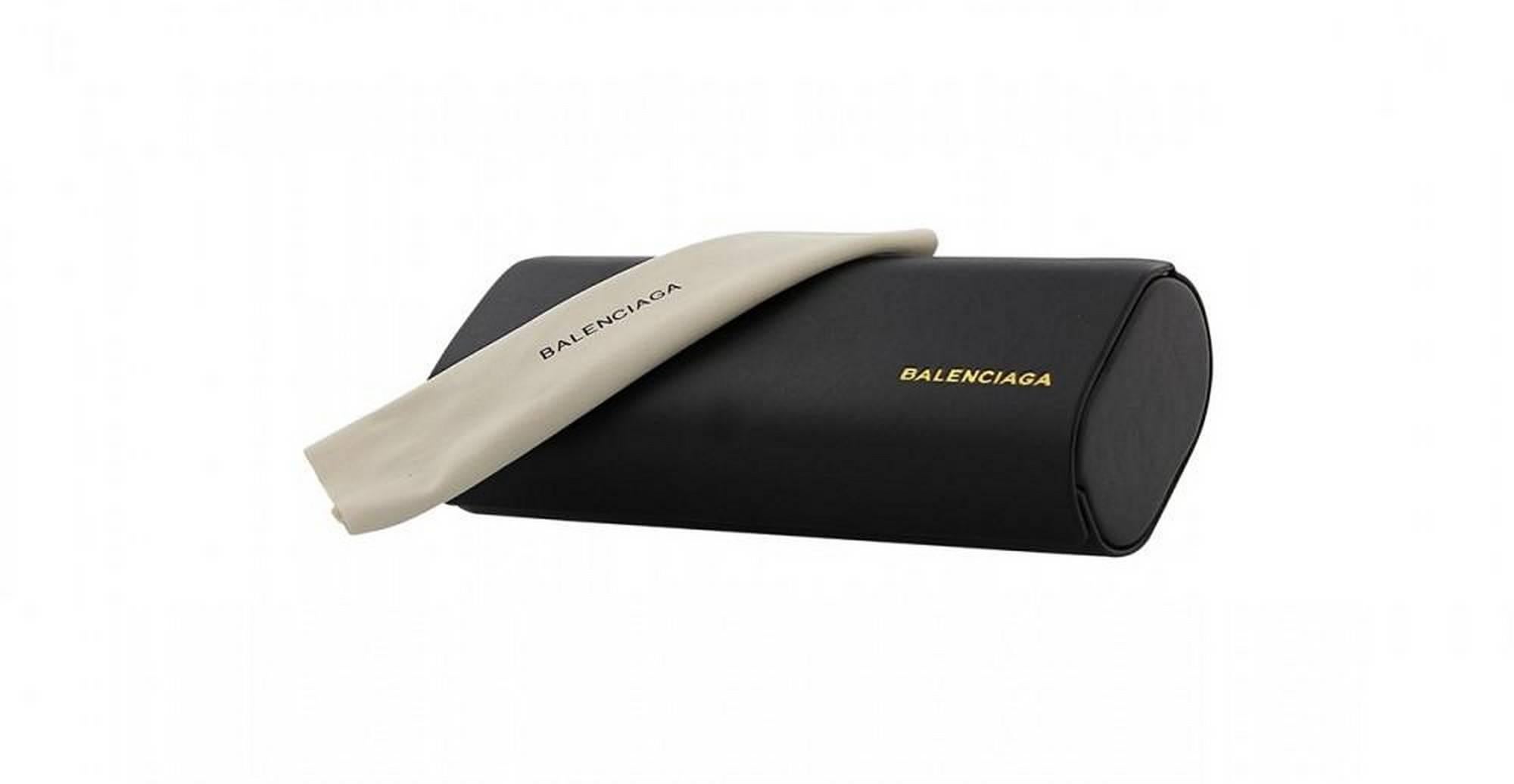 Balenciaga BA0024F-04F-57 Black / White / Gradient Brown Sunglasses In New Condition For Sale In Los Angeles, CA