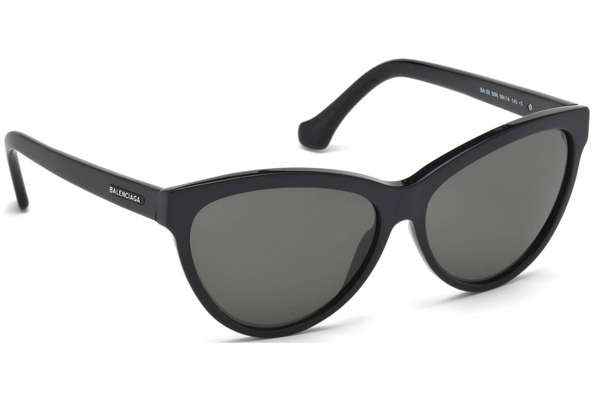 Women's or Men's Balenciaga BA0029-05N-59 Black/Other / Green Sunglasses For Sale