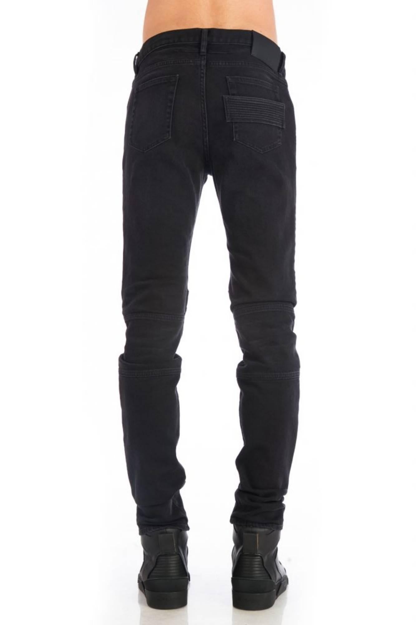 Black Givenchy Zip Detail Jeans (Size - 34) For Sale